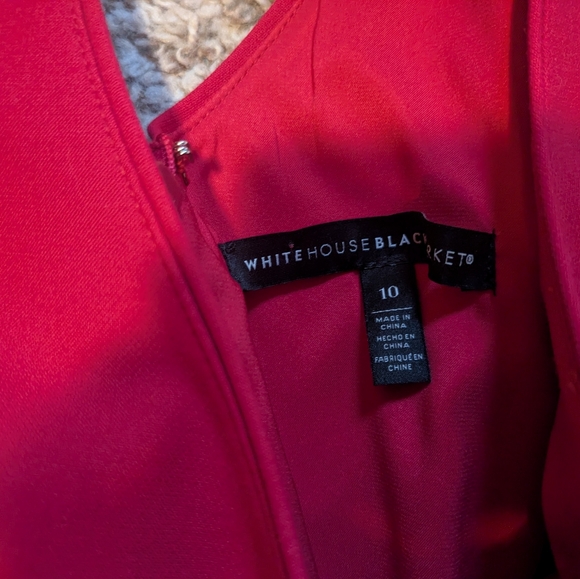 White House Black Market Magenta Sleeveless Sheath Dress – Size 10 - Picture 3 of 6